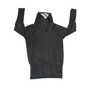 Lucy Womens Grey Hoodie Sweatshirt M